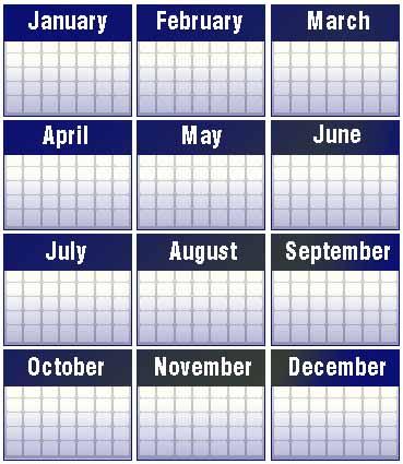 yearly calendar 2011. calendars are created